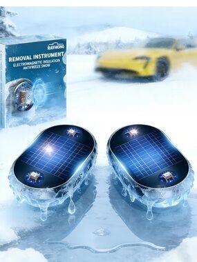 Rayhong Solar Snow Melter Removal & Anti Freeze Electromagnetic Defroster 2 Pack